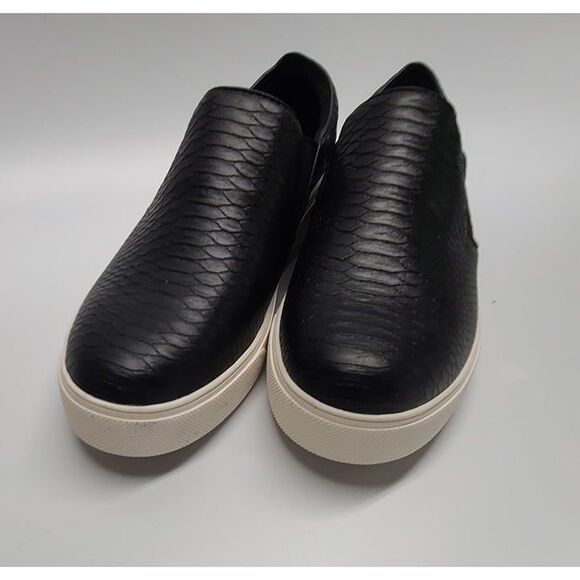 NEW Aldo Jille Women's Slip on Sneakers Black Python Leather Uppers 10 Croc - Picture 6 of 6